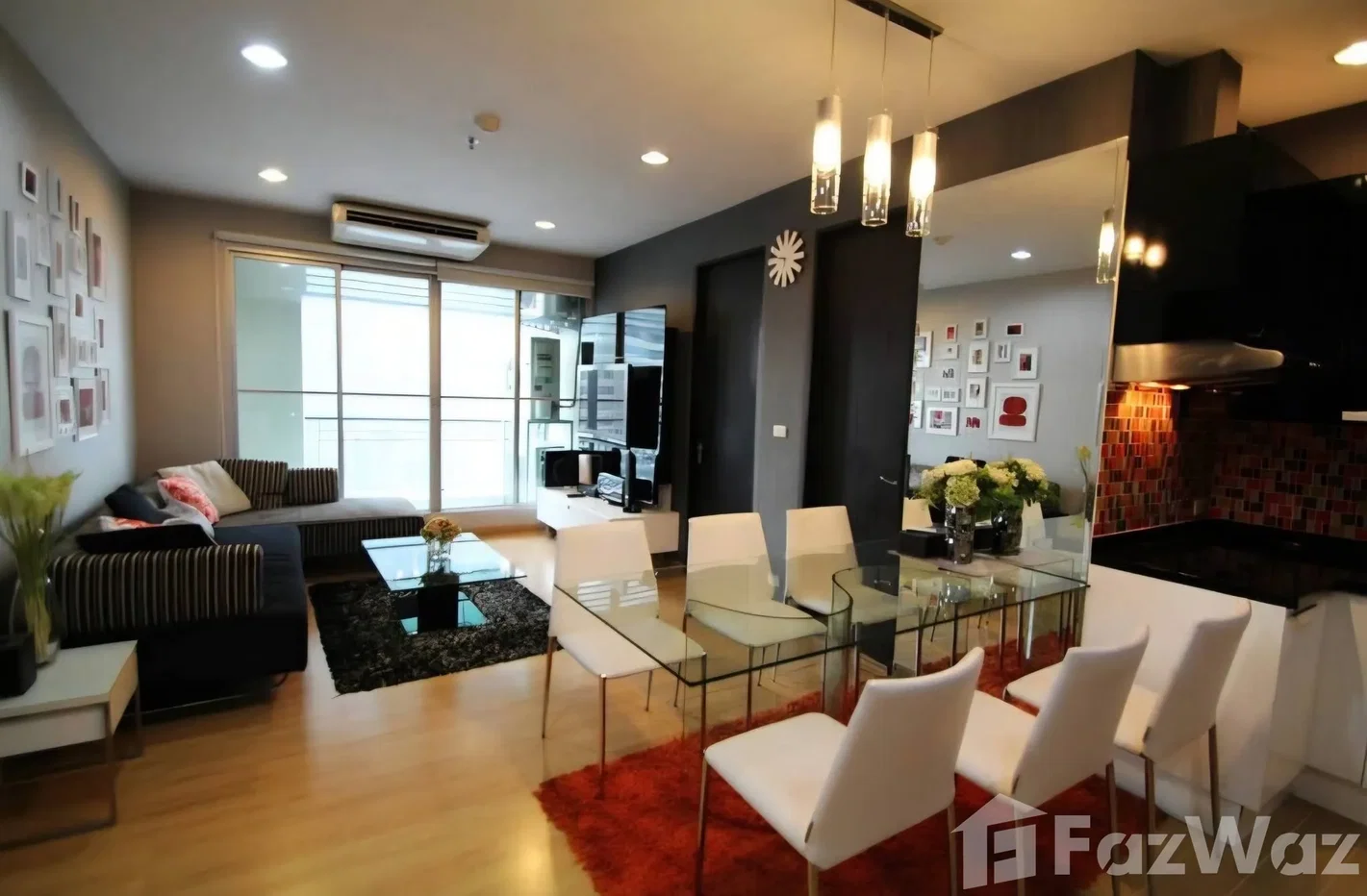 รูป คอนโดให้เช่า 2 ห้องนอน ในโครงการ ดิ แอดเดรส สยาม 6730741 - รูปที่ 4/5