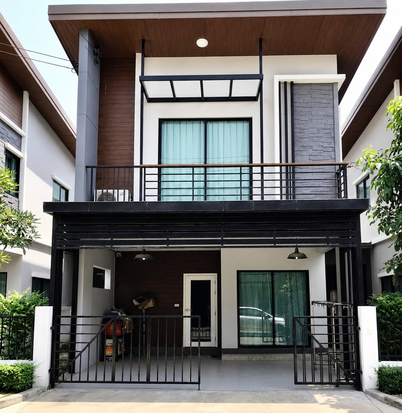 Twin houses for sale : House for Sale | Nature Trend Srinakarin Detached-House Style | 3 Bedrooms | 25.5 Sq.wah | THB 2.499M