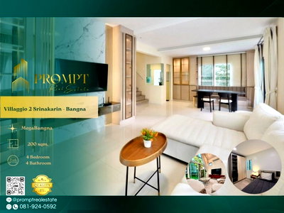 Houses for rent Bang Plee Samut Prakarn : UV01953 - Villaggio 2 Srinakarin - Bangna : MegaBangna 