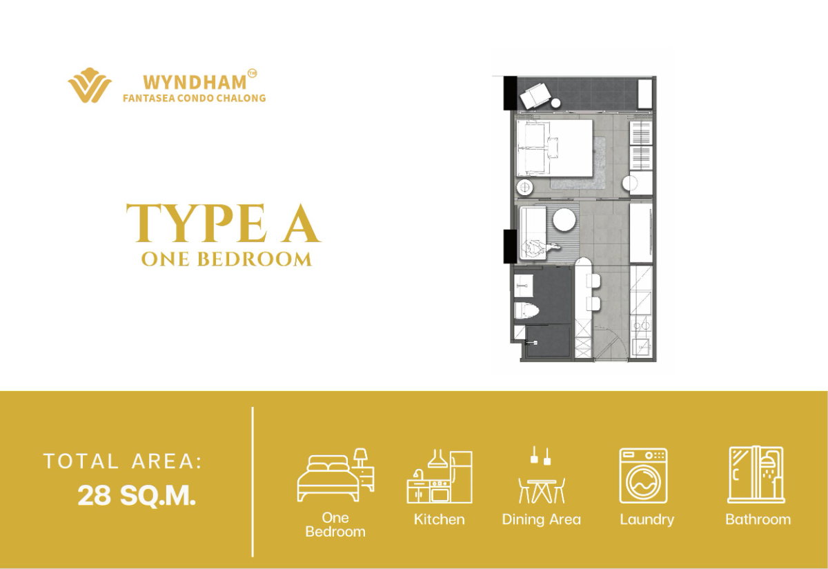 รูป ขายคอนโด 1 ห้องนอน วิวสระ Wyndham Fantasea Chalong - รูปที่ 8/15