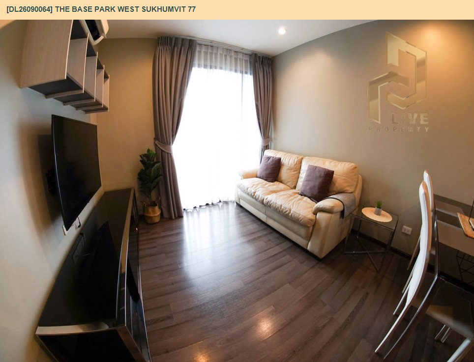 รูป DL26090064 ให้เช่าคอนโด เดอะ เบส พาร์ค เวสต์ สุขุมวิท 77 (The Base Park West Sukhumvit 77) ใกล้ BTS อ่อนนุช พร้อมเข้าอยู่ โทรด่วน 0614453194 LineID @952jdxxk - รูปที่ 6/9