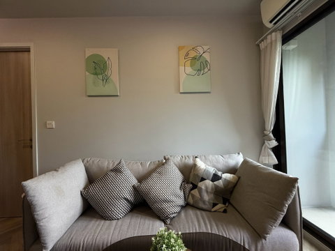 Condo for rent, Chapter Thonglor 25. Beautiful, fully furnished unit with garden view, north facing, near BTS Thonglor. 35 sqm, 3rd floor.