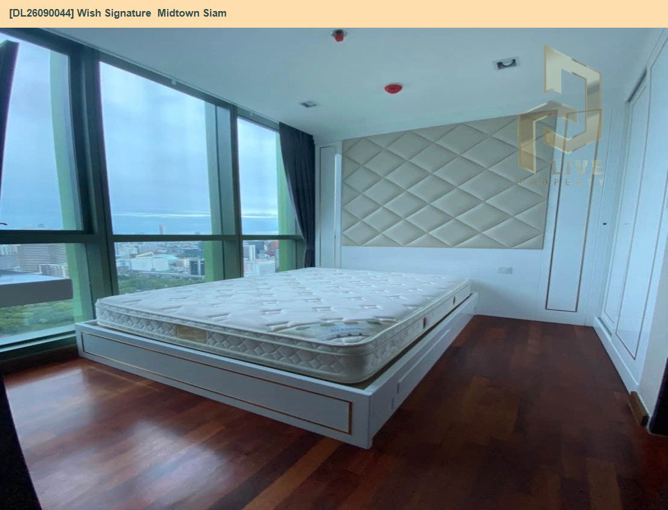 รูป DL26090044 ให้เช่าคอนโด วิช ซิกเนเจอร์ มิดทาวน์ สยาม (Wish Signature  Midtown Siam) ใกล้ BTS ราชเทวี พร้อมเข้าอยู่ โทรด่วน 0614453194 LineID @952jdxxk - รูปที่ 2/9