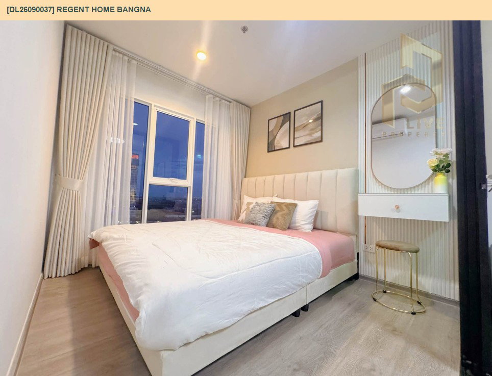 รูป DL26090037 ให้เช่าคอนโด รีเจ้นท์ โฮม บางนา (Regent home bangna) ใกล้ BTS บางนา พร้อมเข้าอยู่ โทรด่วน 0653619502 LineID @952jdxxk - รูปที่ 6/12