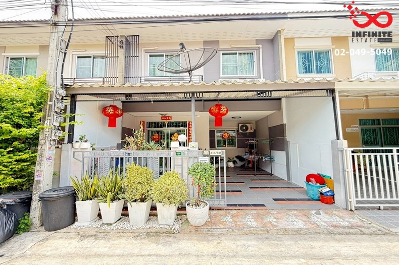 ขายทาวน์เฮาส์ 2 ชั้น 18 ตรว. หมู่บ้านรื่นฤดี 6 ถนนเลียบคลองสอง (รามอินทรา-ซาฟารี) บ้านแต่งสวย ต่อเติมพื้นใช้สอยลงตัว 