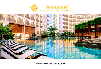 ขายคอนโด : ขายคอนโด 1 ห้องนอน วิวสระ Wyndham Fantasea Chalong