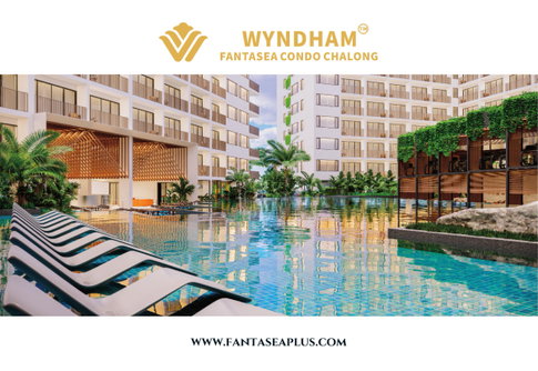 ขายคอนโด 1 ห้องนอน วิวสระ Wyndham Fantasea Chalong