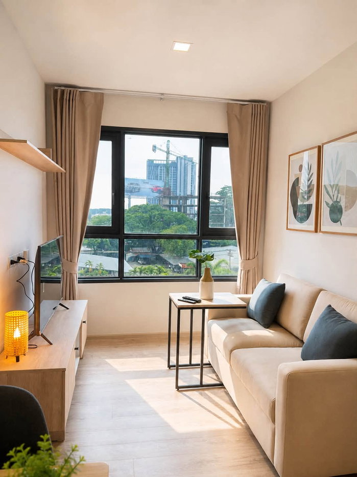 รูป 🍀🏙️ ให้เช่า THE BASE Height Chiang Mai | 1 ห้องนอน | ครัวปิด | วิวเมือง | ชั้น 5 - รูปที่ 5/23