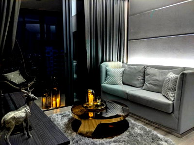 Condos for rent : 🔺 For Rent Condo IDEO MOBI ASOKE Building 1, Floor 24,2 bed room, Room size 55 sqm