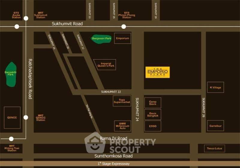 รูป ห้องชั้นสูง 1 ห้องนอน ขนาด 83 ตร.ม. The Emporio Place ย่าน BTS พร้อมพงษ์ (ID 3251689) - รูปที่ 10/16