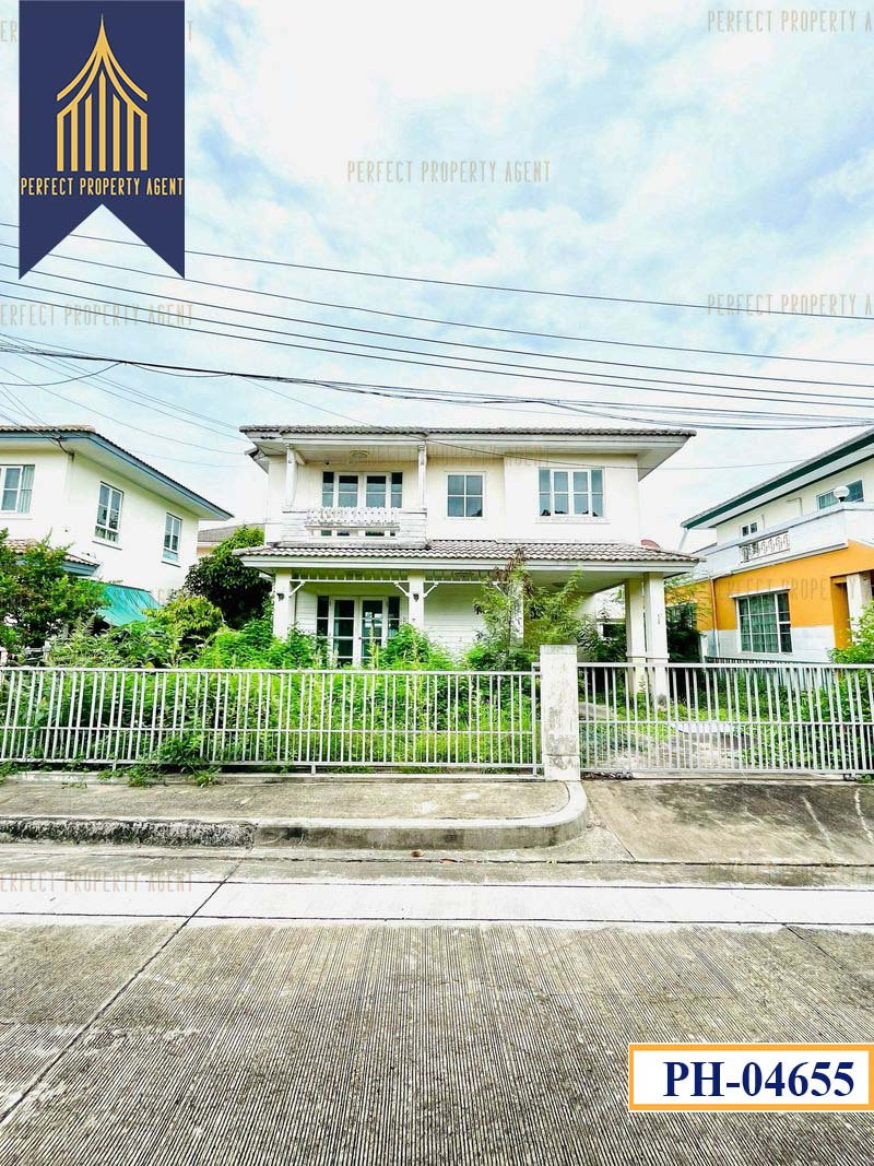ขายบ้าน ชลลดา วงแหวน-รัตนาธิเบศร์ ซอยวัดลาดปลาดุก บางบัวทอง เนื้อที่ 52.5 วา