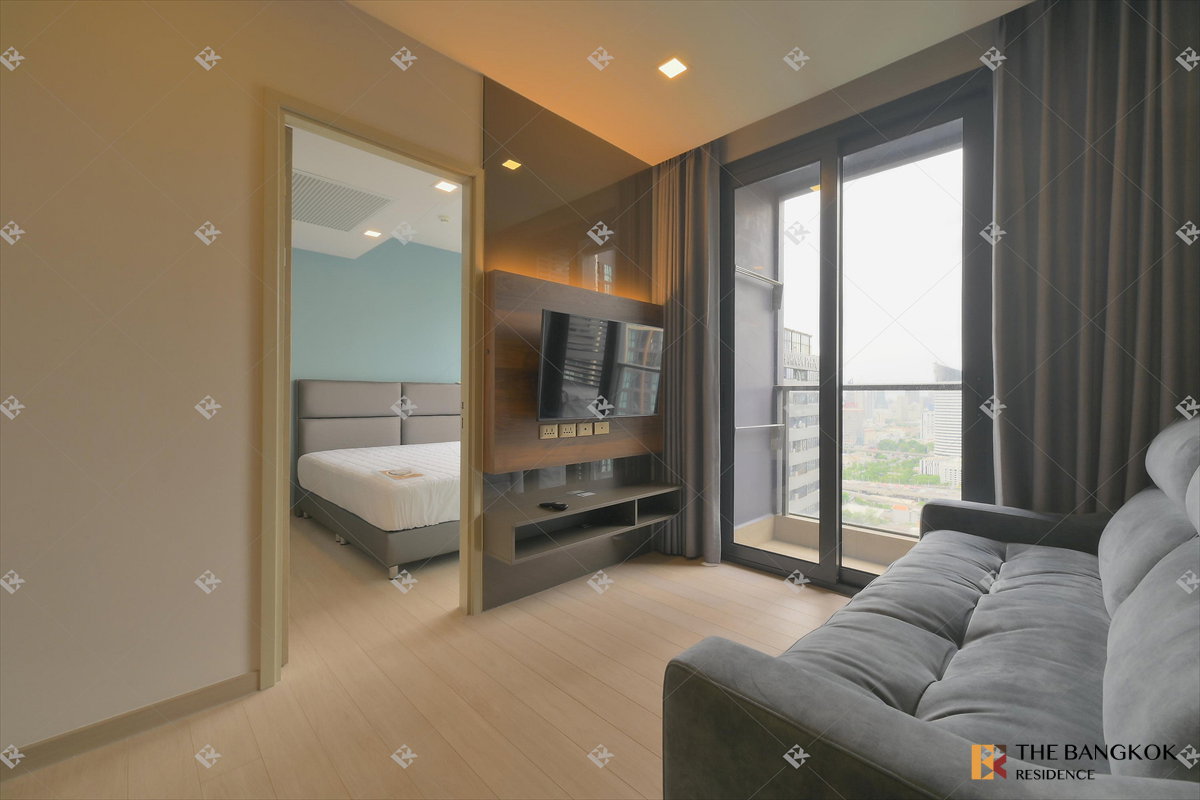 รูป เช่าคอนโด 🌃 One9Five Asoke-Rama9 1นอน 42.5ตร.ม. 30k 🌿 ยูนิตชั้นสูงในโครงการสวยคุณภาพดี 🏊♀️ ใกล้ MRT พระราม 9 - รูปที่ 2/10