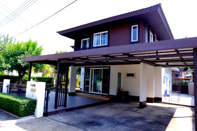 บ้านเดี่ยว ม.แม่โจ้ : 🏡 ขายด่วน! บ้านหัวมุม บุราสิริ สันผีเสื้อ ที่ดิน 94.4 ตร.ว. 📞 063-664-9056