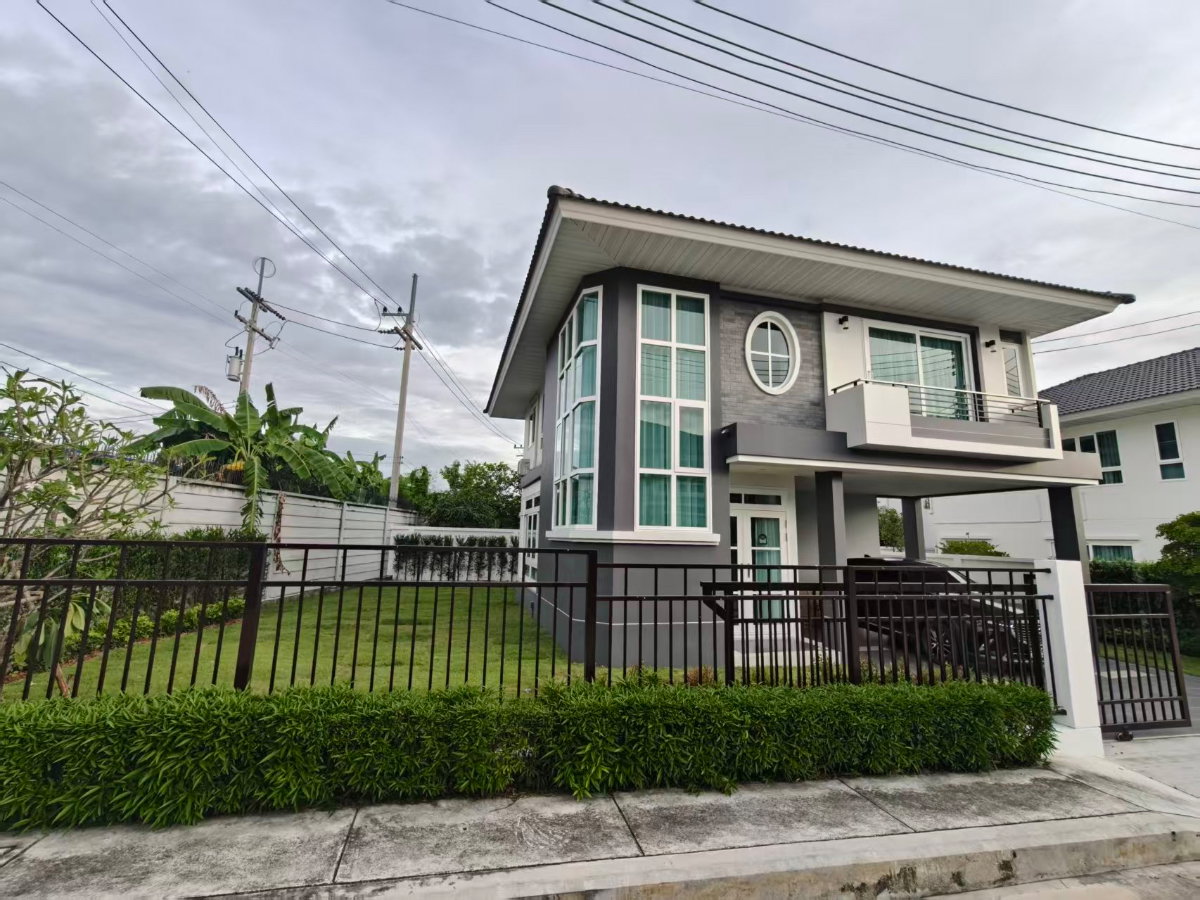 รูป ให้เช่าบ้านเดี่ยวหลังริม 4 ห้องนอน ทำเลบ่อวิน พื้นที่เยอะ ใกล้ตลาดและนิคมอุตสาหกรรม - รูปที่ 2/14
