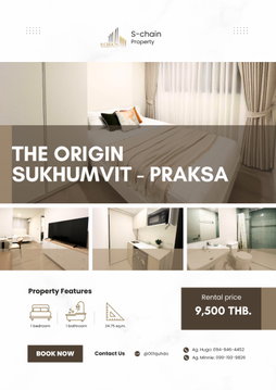 🌇✨ For rent🔥 The Origin Sukhumvit-Paksa ✨ NO-021