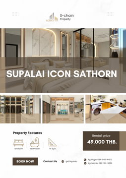 ✨🏙️ Luxury High-End Room 🔥 Supalai Icon Sathorn ✨ NO-022