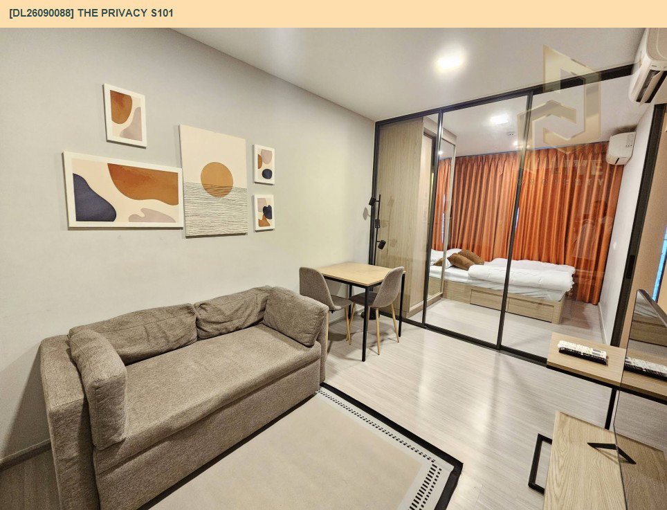 รูป DL26090088 ให้เช่าคอนโด เดอะ ไพรเวซี่ เอส 101 (THE PRIVACY S101) ใกล้ BTS ปุณณวิถี พร้อมเข้าอยู่ โทรด่วน 0638692663 LineID @952jdxxk - รูปที่ 3/9