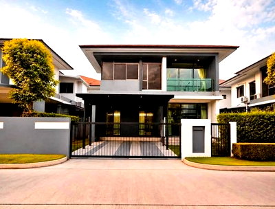 เช่าบ้านเดี่ยว กรุงเทพมหานคร : ให้เช่าบ้านเดี่ยว 2 ชั้น หมู่บ้านเศรษฐสิริ กรุงเทพกรีฑาตัดใหม่ / บ้านสวย เฟอร์นิเจอร์ครบ Fully Furnished แอร์ทั้งหลัง อยู่อาศัย ไม่อนุญาตสัตว์เลี้ยง