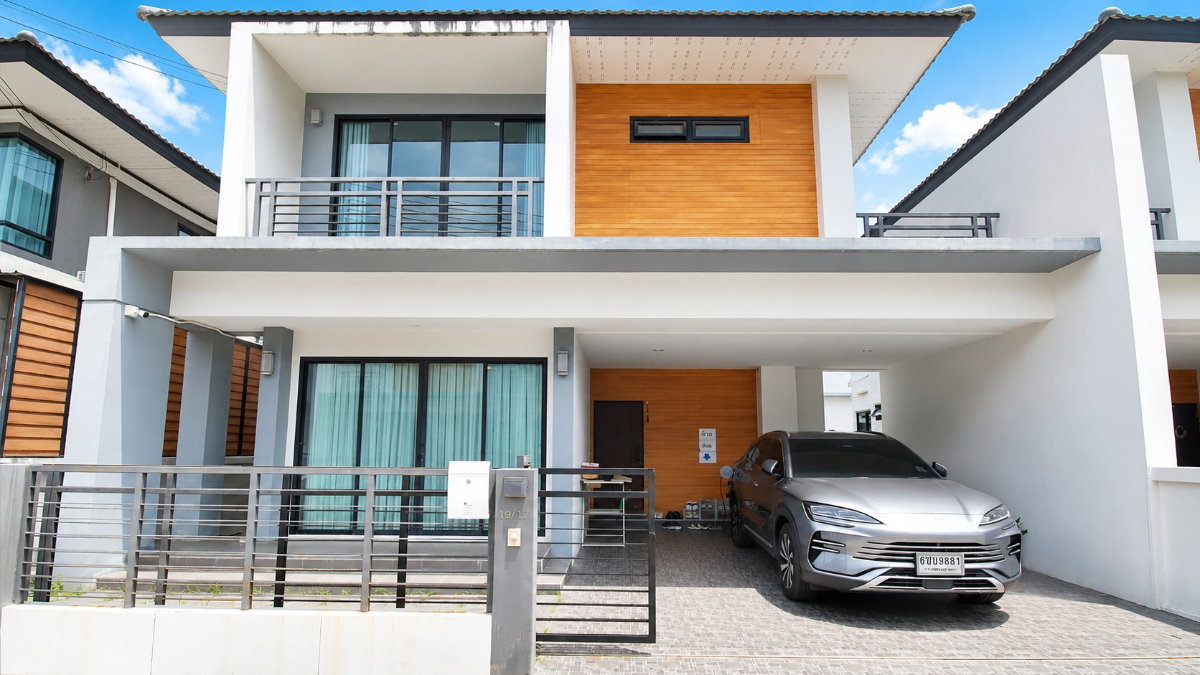 รูป ขายบ้านแฝด 2 ชั้น  42.6 ตร.ว. 3 ห้องนอน หมู่บ้านสกายวิลล์ (Skyville) บ้านแลง ระยอง ใกล้ IRPC  - รูปที่ 1/22
