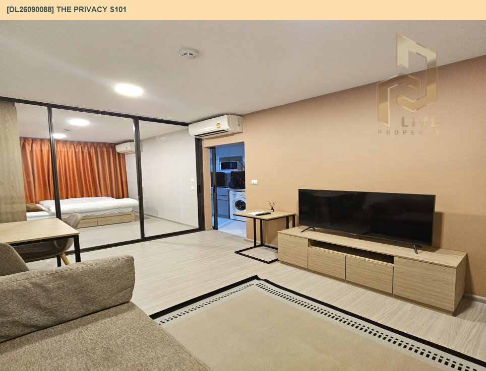 รูป DL26090088 ให้เช่าคอนโด เดอะ ไพรเวซี่ เอส 101 (THE PRIVACY S101) ใกล้ BTS ปุณณวิถี พร้อมเข้าอยู่ โทรด่วน 0638692663 LineID @952jdxxk - รูปที่ 4/9