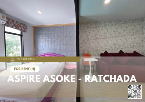 ให้เช่า 📍 Aspire Asoke - Ratchada 📍 เฟอร์นิเจอร์ และ เครื่องใช้ไฟฟ้าครบ ใกล้ MRT พระราม 9