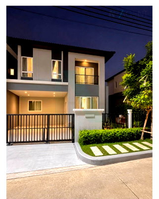 บ้านเดี่ยว บางพลี สมุทรปราการ : ขายบ้านแฝด โครงการ แกรนด์ พลีโน่ เมกา บางนา 2 ชั้น 3 ห้องนอน 3 ห้องน้ำ