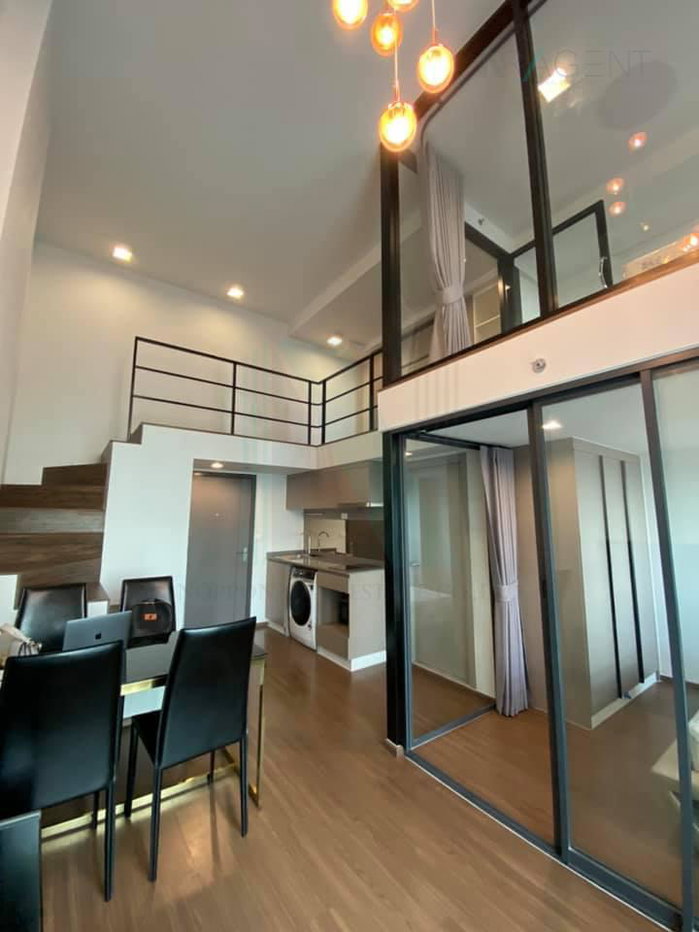 รูป 📌 ให้เช่าคอนโด ไอดีโอ พระราม 9-ตัดใหม่ อาคาร 1 ชั้น 24 Duplex 2 ห้องนอน ขนาด 34.00 ตรม ใกล้ ใกล้ Foodland รามคำแหง - รูปที่ 7/8