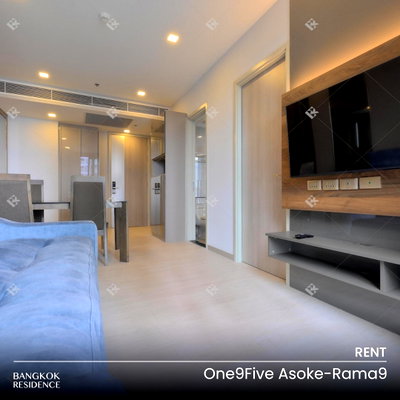 คอนโดให้เช่า : เช่าคอนโด 🌃 One9Five Asoke-Rama9 1นอน 42.5ตร.ม. 30k 🌿 ยูนิตชั้นสูงในโครงการสวยคุณภาพดี 🏊‍♀️ ใกล้ MRT พระราม 9 