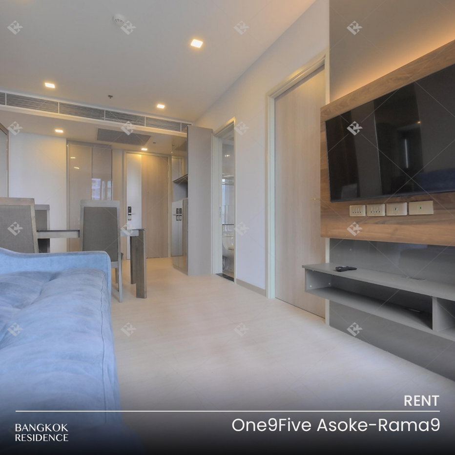 รูป เช่าคอนโด 🌃 One9Five Asoke-Rama9 1นอน 42.5ตร.ม. 30k 🌿 ยูนิตชั้นสูงในโครงการสวยคุณภาพดี 🏊♀️ ใกล้ MRT พระราม 9 - รูปที่ 1/10