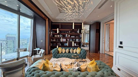 ชั้น 50 ห้อง 3 ห้องนอน ขนาด 387 ตร.ม. The Residences At Mandarin Oriental, Bangkok ใกล้ BTS สะพานตากสิน (ID 3250624)