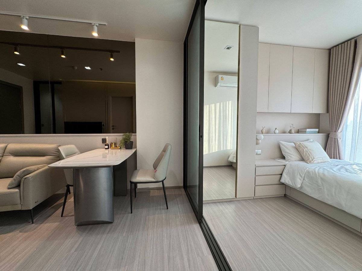 รูป ห้องพร้อมเข้าอยู่ 1 กย ให้เช่า Life Asoke Rama9  2 ห้องนอน🛏️ 1 ห้องน้ำ🛁   - รูปที่ 6/8