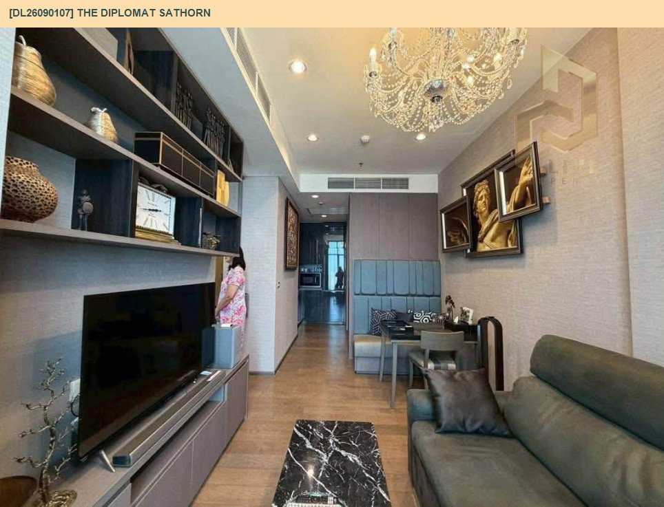 รูป DL26090107 ให้เช่าคอนโด เดอะ ดิโพลแมท สาทร (The Diplomat Sathorn) ใกล้ BTS สุรศักดิ์ พร้อมเข้าอยู่ โทรด่วน 0614453194 LineID @952jdxxk - รูปที่ 6/13