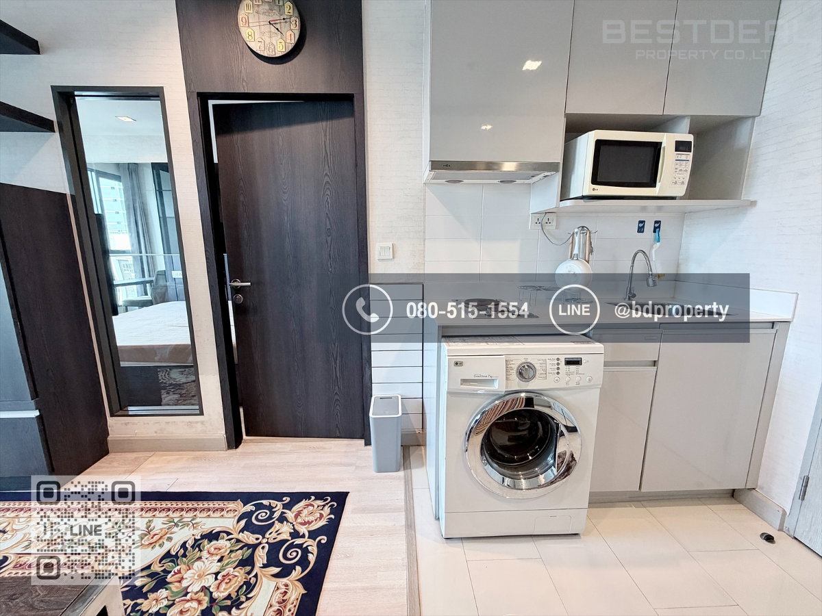 รูป Bestdeal ให้เช่า 1 ห้องนอน 31ตรม.ราคา 16,000/เดือนเท่านั้น เฟอร์นิเจอร์และเครื่องใช้ไฟฟ้าครบ“IDEO MOBI RAMA 9” ใกล้MRT และ เซ็นทรัลพระราม 9 - รูปที่ 8/12