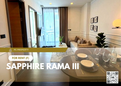 Condos for rent : For Rent 📍 Sapphire Rama III 📍 Fully furnished and equipped with appliances; near BTS Chong Nonsi.