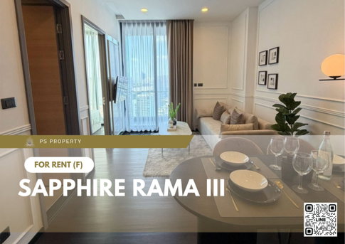 For Rent 📍 Sapphire Rama III 📍 Fully furnished and equipped with appliances; near BTS Chong Nonsi.