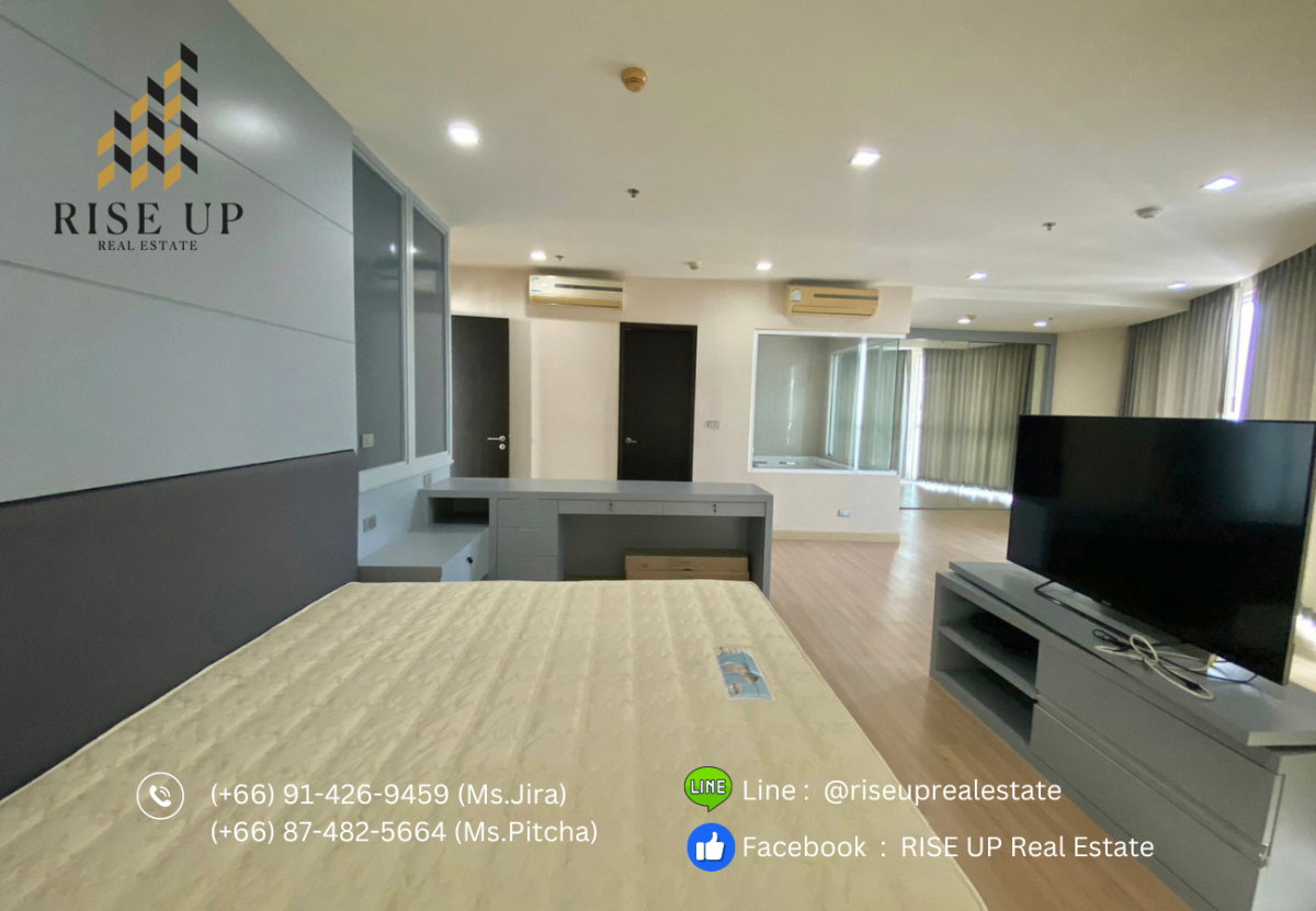 รูป Penthouse ปล่อยเช่า 📣  Sky walk Condo , 3 ห้องนอน 3 ห้องน้ำ, 200 ตรม. 125,000 /เดือน 🔥 Hot Deal ชั้นสูง ไม่บล้อควิว 🔥 - รูปที่ 9/25