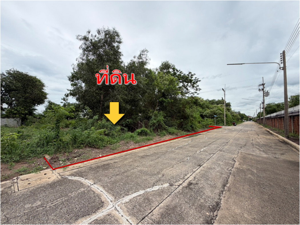 รูป ขายที่ดินเปล่า 140 ตร.ว. หมู่บ้านปาริชาต คลอง 4 แปลงสวย เหมาะสร้างบ้านพักอาศัย - รูปที่ 3/5