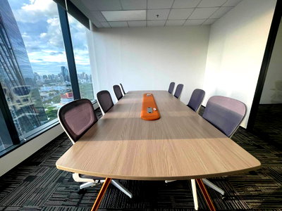 Office for rent วิทยาลัยอาชีวศึกษาเอี่ยมละออ : For RENT OK Space @PUNN Tower Rama4 102sqm Fully Furnished Office Near MRT Khlong Toei ONE Bangkok Med Park Hospital Queen Sirikit Convention Centre