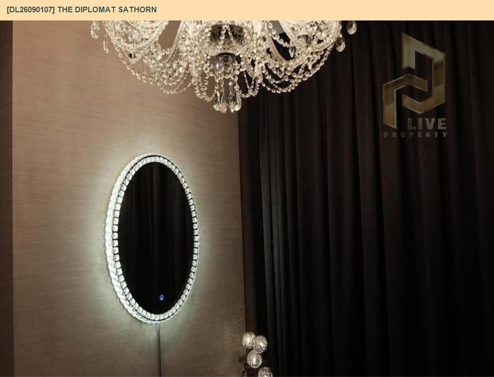 รูป DL26090107 ให้เช่าคอนโด เดอะ ดิโพลแมท สาทร (The Diplomat Sathorn) ใกล้ BTS สุรศักดิ์ พร้อมเข้าอยู่ โทรด่วน 0614453194 LineID @952jdxxk - รูปที่ 8/13