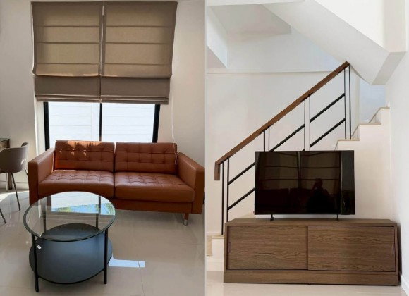 รูป ให้เช่าทาวน์โฮม 3 ชั้น หมู่บ้านอารียาแมนดารีน่า สุขุมวิท77 ซอยอ่อนนุช 39  หลังมุม เฟอร์นิเจอร์ครบ แอร์ 4 เครื่อง อยู่อาศัย หรือ Home Office - รูปที่ 12/13