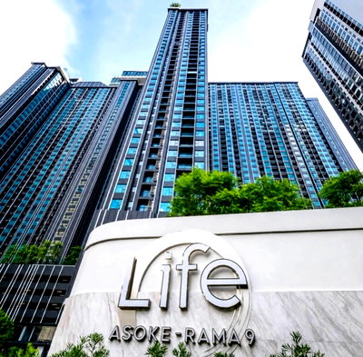 Condos for rent : Life asok-rama9 floor39 The building B  studio 28sqm