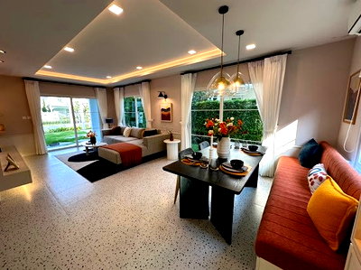 Houses for rent Samut Prakarn : 📌 House for Rent: Villaggio 2 Srinakarin-Bangna – 4 bedrooms, 3 bathrooms, fully furnished, near Mega Bangna.