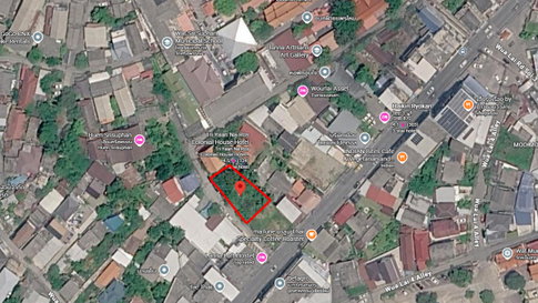 Vacant land for rent in Wua Lai Walking Street. 115 sq. wah, 29,000 THB/month. Minimum 1-year lease. Ideal for a café.