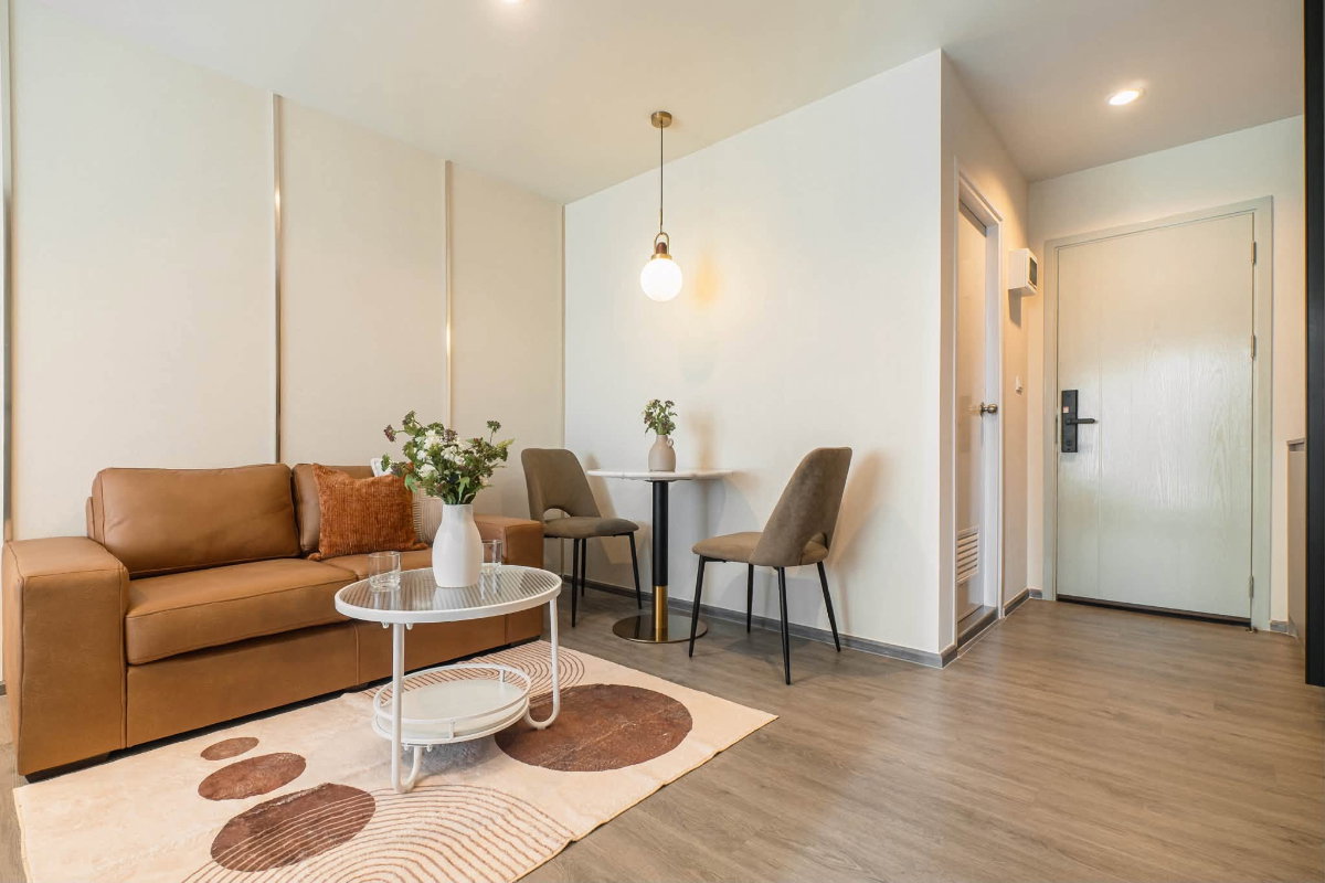รูป [VR0785] 🔥 13,000/เดือน | Regent Home Bangna วิวสระว่ายน้ำ 28 ตร.ม. 1 ห้องนอน แต่งครบพร้อมอยู่ ใกล้ BTS บางนา! 🔥 - รูปที่ 5/9