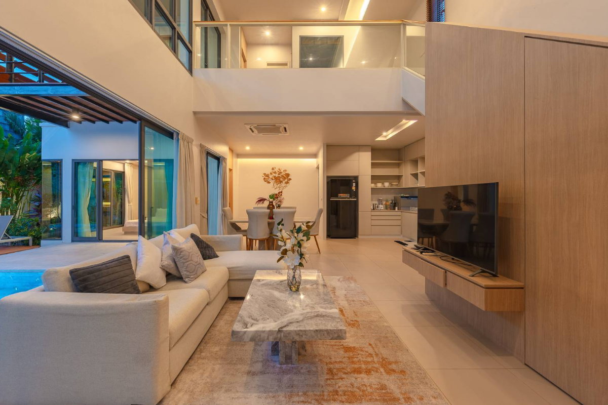 รูป ขายพูลวิลล่า Vinzita Villas ป่าสัก ภูเก็ต Modern Tropical | 3 ห้องนอน 4 ห้องน้ำ สระส่วนตัว พร้อมเข้าอยู่ 19.8 ล้านบาท - รูปที่ 3/20