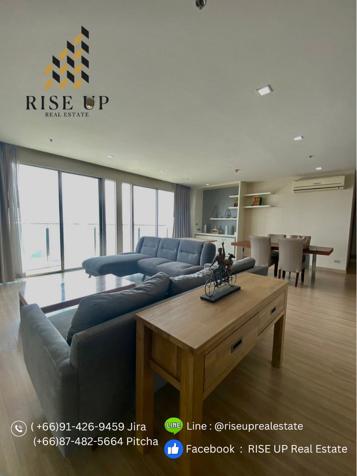 รูป Penthouse ปล่อยเช่า 📣  Sky walk Condo , 3 ห้องนอน 3 ห้องน้ำ, 200 ตรม. 125,000 /เดือน 🔥 Hot Deal ชั้นสูง ไม่บล้อควิว 🔥 - รูปที่ 4/25