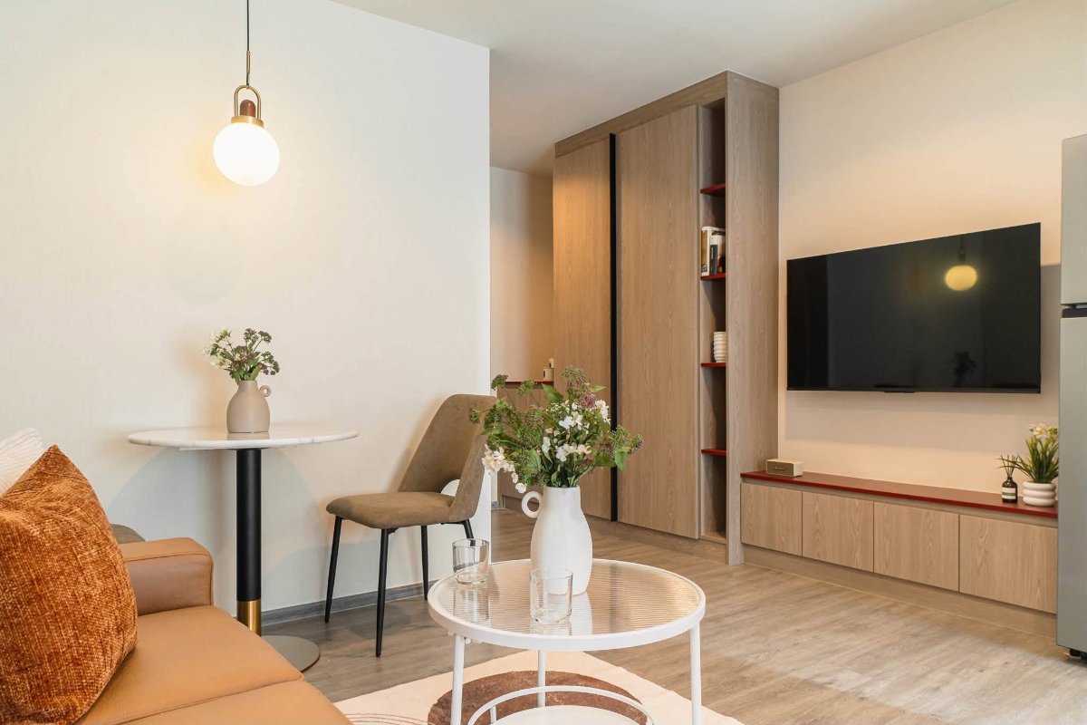 รูป [VR0785] 🔥 13,000/เดือน | Regent Home Bangna วิวสระว่ายน้ำ 28 ตร.ม. 1 ห้องนอน แต่งครบพร้อมอยู่ ใกล้ BTS บางนา! 🔥 - รูปที่ 8/9