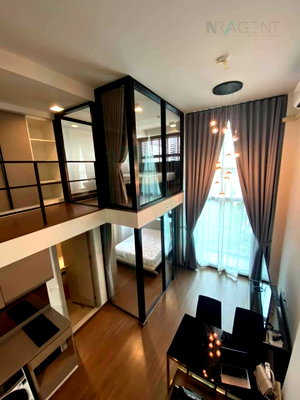 คอนโดให้เช่า : ให้เช่าคอนโด ไอดีโอ พระราม 9-ตัดใหม่ อาคาร 1 ชั้น 24 Duplex 2 ห้องนอน ขนาด 34.00 ตรม ใกล้ ใกล้ Foodland รามคำแหง