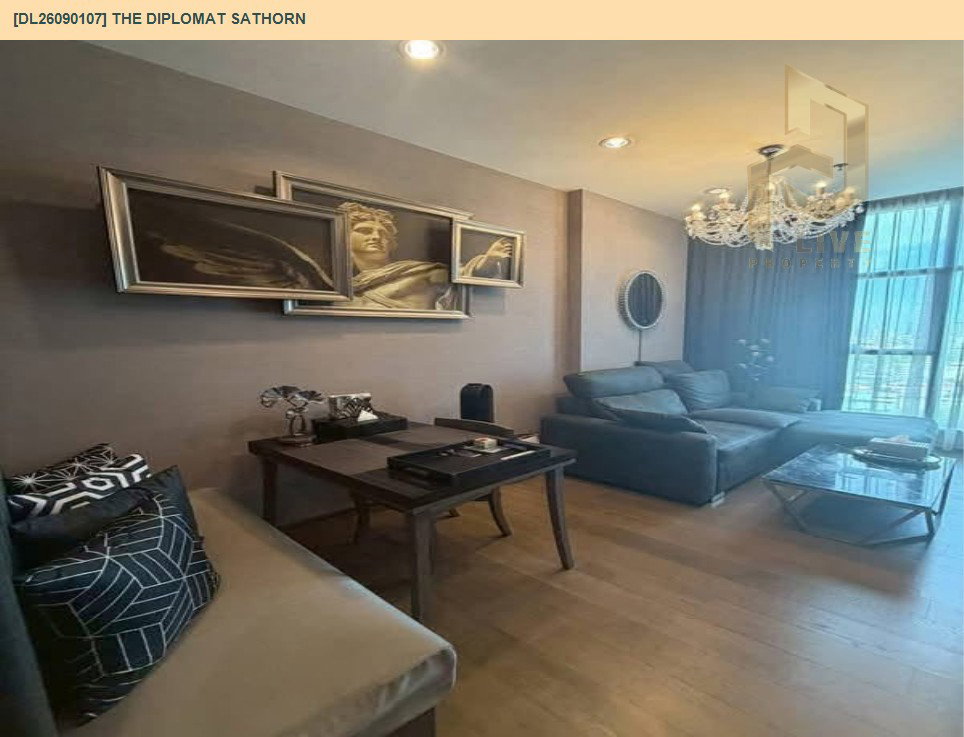 รูป DL26090107 ให้เช่าคอนโด เดอะ ดิโพลแมท สาทร (The Diplomat Sathorn) ใกล้ BTS สุรศักดิ์ พร้อมเข้าอยู่ โทรด่วน 0614453194 LineID @952jdxxk - รูปที่ 2/13