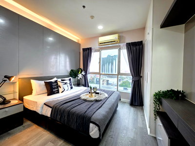 Condos for sale : For Sale The Leaf Pattanakarn, beautiful room 👉 great view ..Pattanakarn – Thonglor location